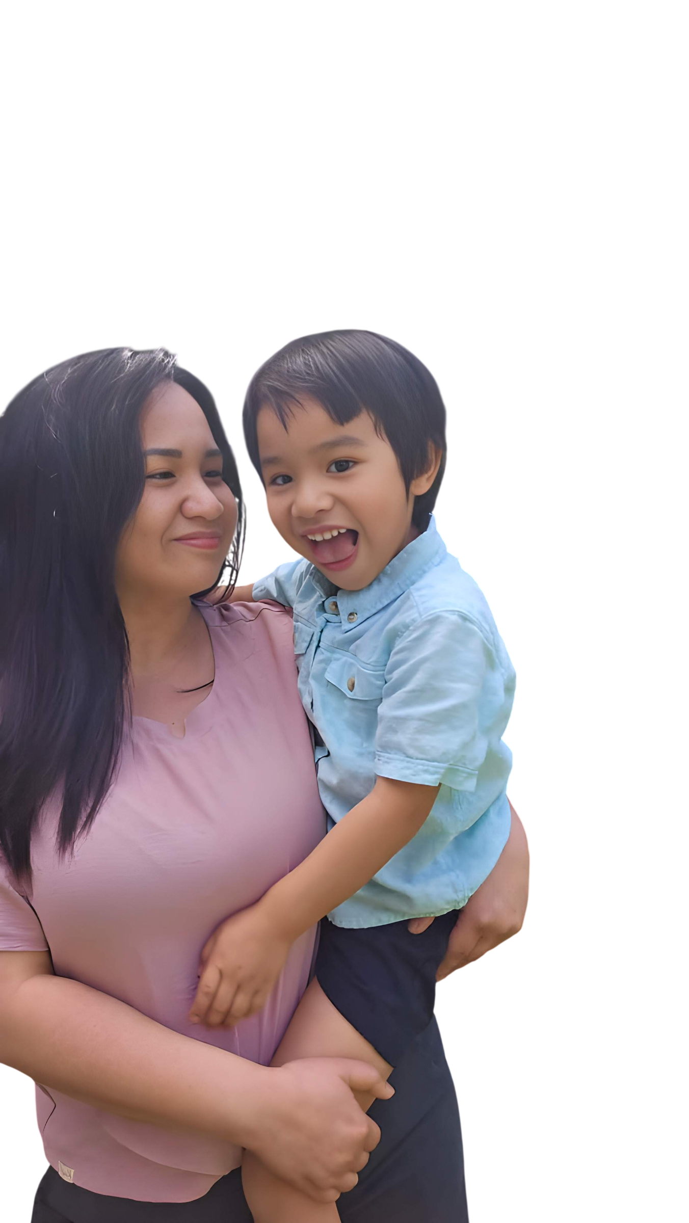 Sarah with her child